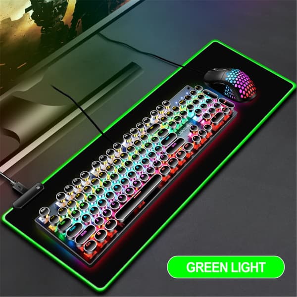 Gaming Musematte LED Musematte Datatastaturmatte Musematte Utvidet Stor