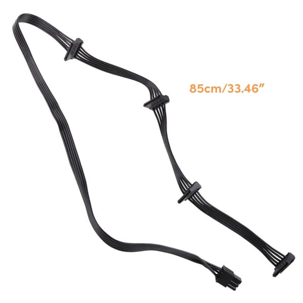 Modulkabel 6PIN til 4 SATA for G1G2 Strømmodulkabel Flat Kabel 85cm