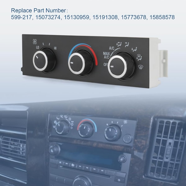 Front Klimakontrolmodul til Express 2500 3500 4500 C4500 C5500 C6500 C7500