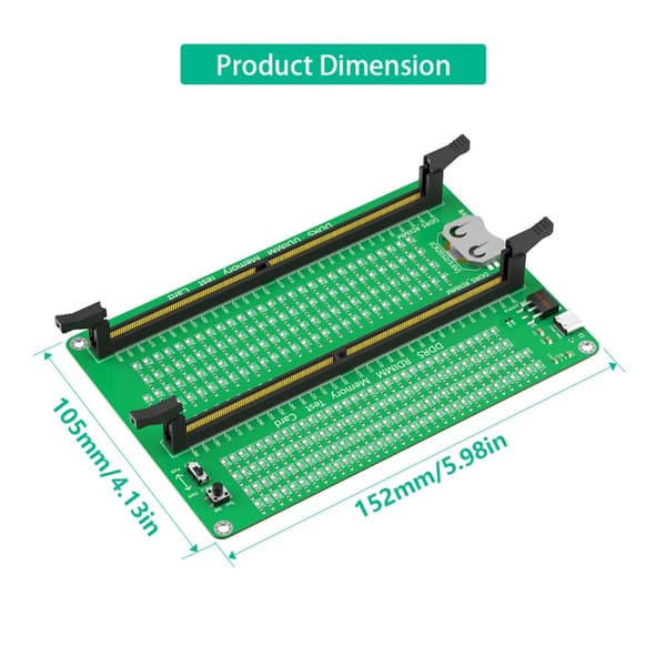 DDR5 RDIMM UDIMM Minnetester Testdiagnostikkort med LED-indikatorer