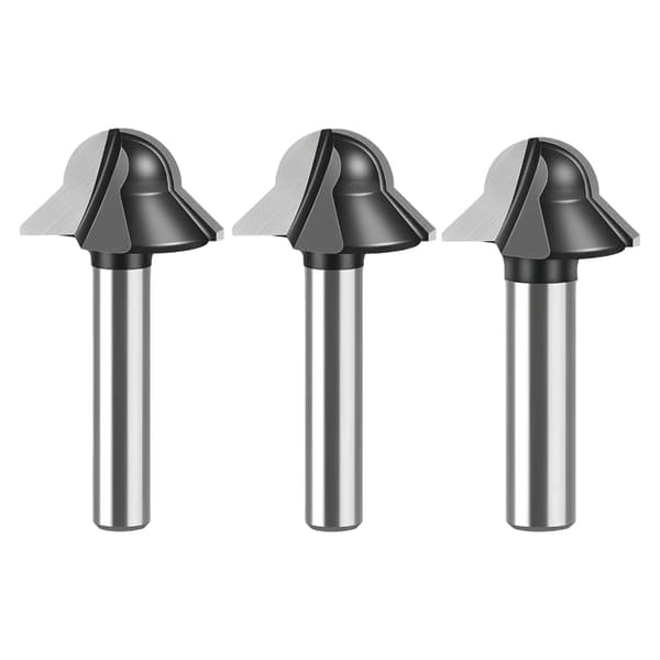 Solid Stål Rund Bunn V-Formet Fresekutter For Trebearbeiding Og Laminert Panel C