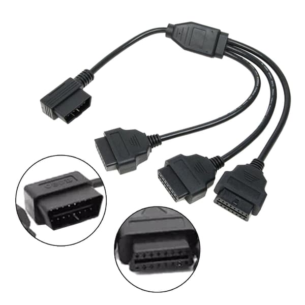 Pålitelig OBD2 Forlengelseskabel L Splitter Kabel Samle & Analyser Data Enkelt