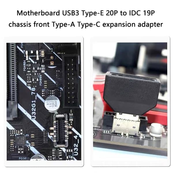 USB Internt Header Til Type E Adapter 20pin/19pin USB 20 Pin Konvertere