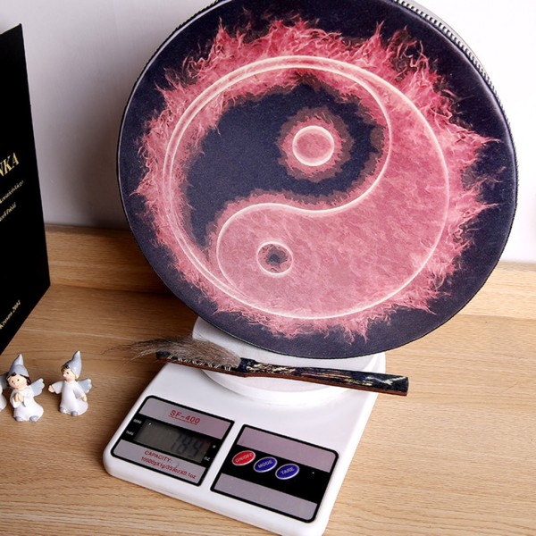 Shaman Drum Sound Healer Shaman Drum Handgjord Shaman Drum Siberian Spirit Musiktrummor med trumpinnar Ornament Kit Black turtle