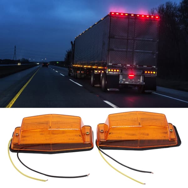 Dobbelte trailer sidelygter 2 stk. Orange