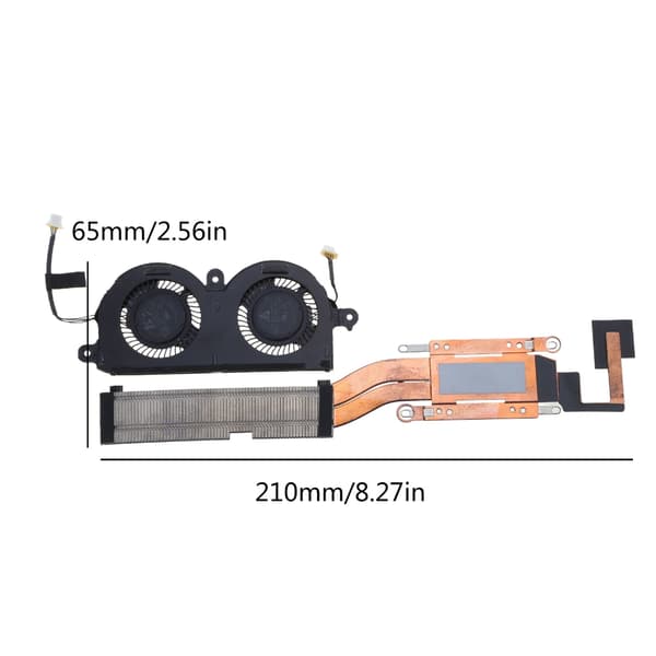 Nyhed til DELLXPS 13 9380 7390 CPU Køleventilator Med Køleplade 0WCX2D