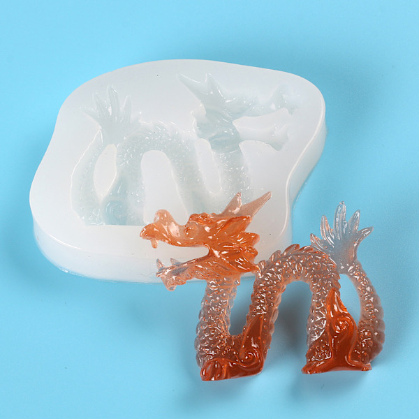 Dragon Candle Form för handgjord skrivbordsdekoration Gips Epoxiharts Aromaterapi Ljus Form