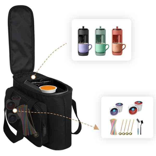 Moderne design kaffemaskine bæretaske med farvevalg