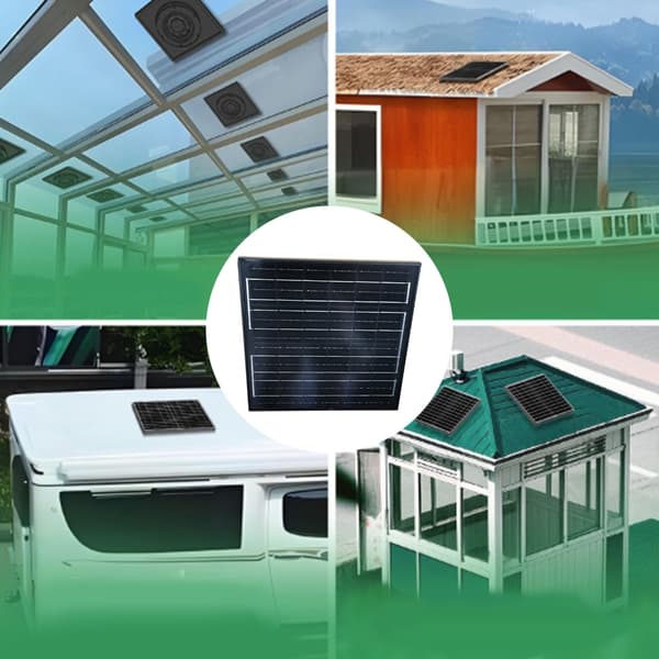 Solpanel Udstødningsventilator Uden Batteri Ventilationsventilator Til Skure Hønsehuse Brug