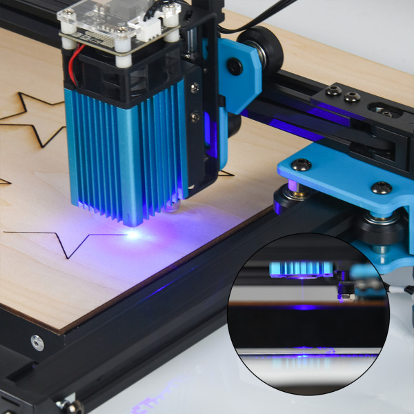 Laserskärutrustningsdelar Honeycomb arbetsbord för CO2-skärmaskin DIY automatisk träskärare gravör 30x20mm
