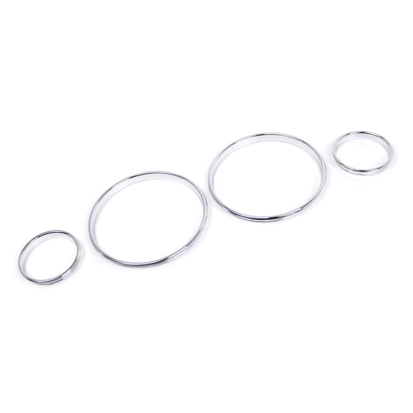 Krom Målere Instrumentpanel Urskiver Ringe Ramme Trim Speedometer til E39 E38 E53