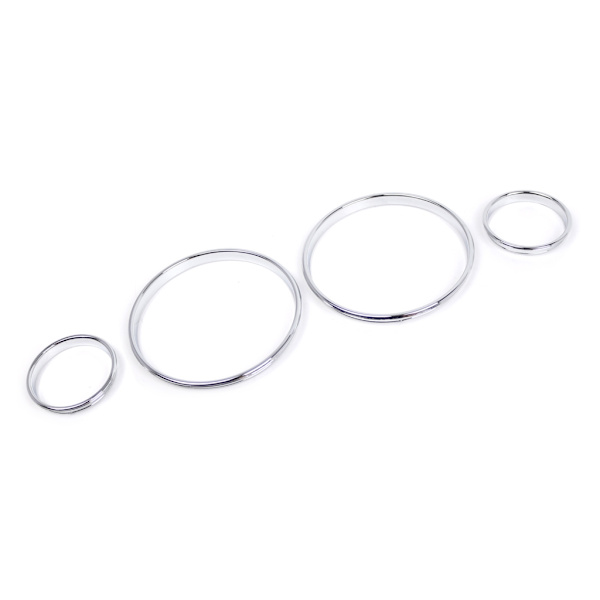 Krom Mätare Instrumentbräda Urtavla Ringar Ram Trim Hastighetsmätare för E39 E38 E53