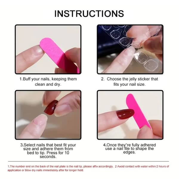 Daglig brug press-on manicure sæt med lyseblå gradient finish