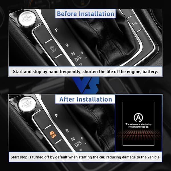 Automatisk Start Stopp Motor System Avstängningskontroll Avbrytarkabel för Golf 7 7.5