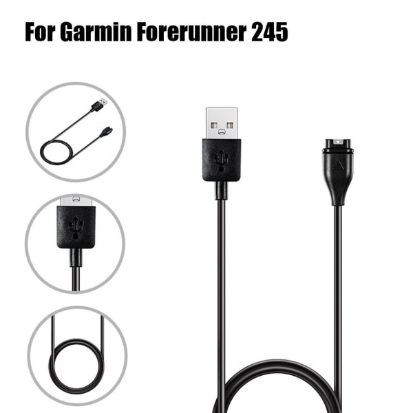 Ersättningsladdare för USB Data Sync Laddningskabel För Forerunner 245 Fenix5 Instinct Vivoactive3 Snabbladdning