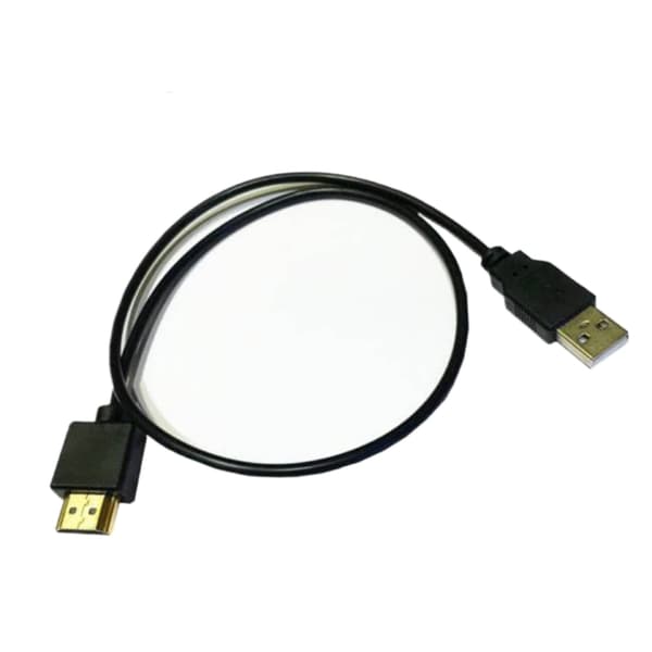 USB 2.0 til han strømforsyningskabel 0,5 m til TV og Pro