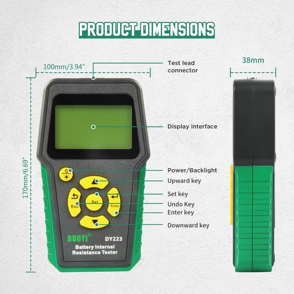 Lithium Batteri Intern Modstand Testinstrument Elektrisk Køretøjsgruppe