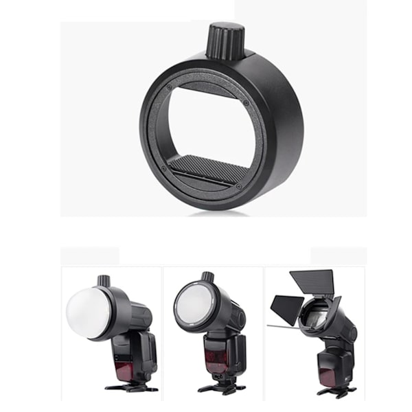 S-R1 Round Shape Flash Head Adapter för V860II V850II TT685 TT600 Series Kamerablixt /för AK-R1 Round Head Accessories