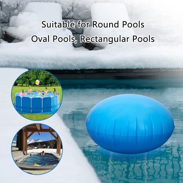Vinterpoolkudde Poolskydd Vinter Kalltålig Pool Uppblåsbar Kudde