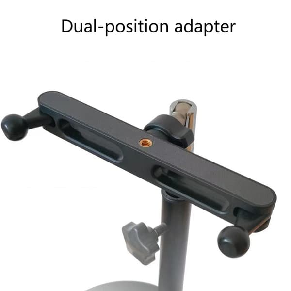 Snabbfäste Kulhuvud Förlängningsadapter 360° Rotation för Kraftigt Telefonstativ