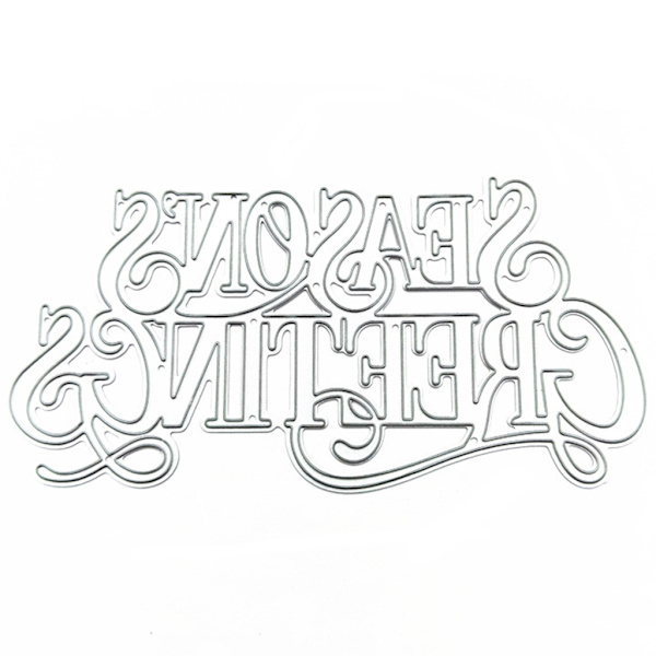 Glædelig Jul Metal Skære Dies Stempler Præget Form DIY Scrapbooking Album Papir Håndværk Kort Stencil Skabelon