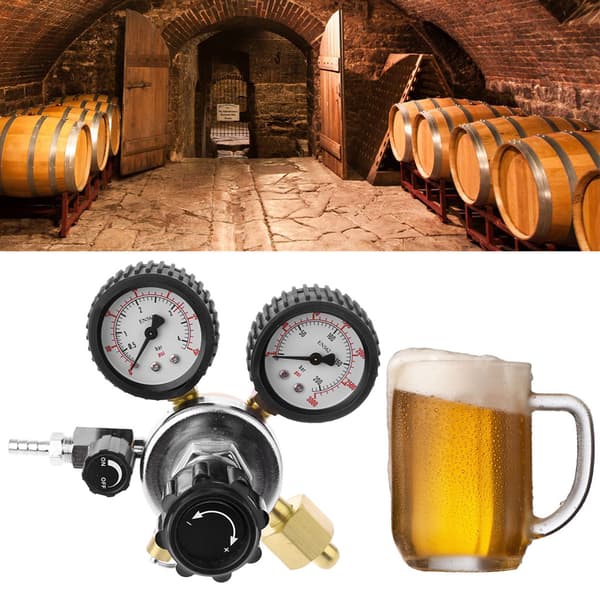 Mätarbyte 0-3000psi Tryck 1/4\"NPT Gänga för Hemmabryggd Ölregulator