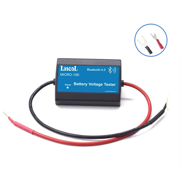 Batteriovervåker Bluetooth MICRO-10 C D Ny Versjon Bluetooth 12V Bil Voltmeter Overvåkingstester Telefonvisning for Bil