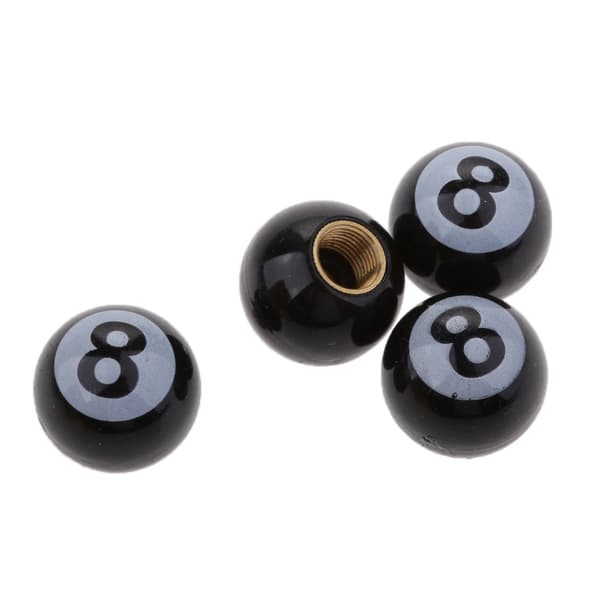 4 st 8 Ball Hjul Däcktryck Luftventilstammar För Bil-Lastbil