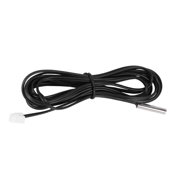 2 m NTC termistor temperatursensor vandtæt probe ledning 10 K 1% 3950 sort