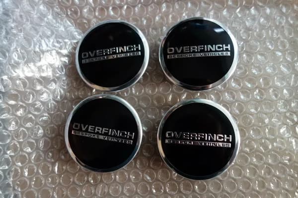 4X Nya 63mm OVERFINCH Hjulcentrumkapslar Emblem
