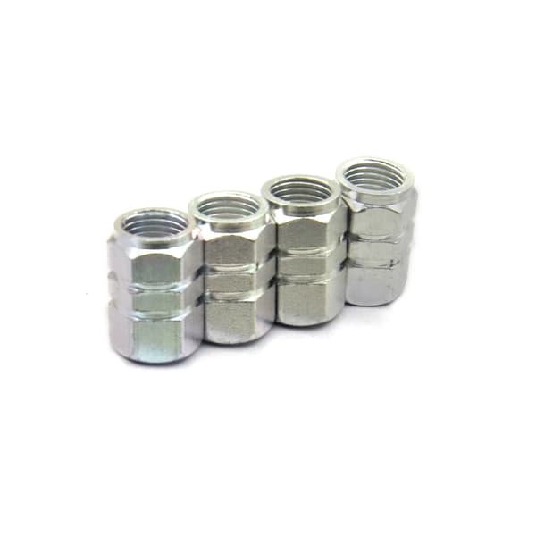 Nya 4st/set Hjulnav Theftproof Aluminium Bilhjul Däck Ventiler Däckstam Luftventilhattar Lufttäta Cove Levert