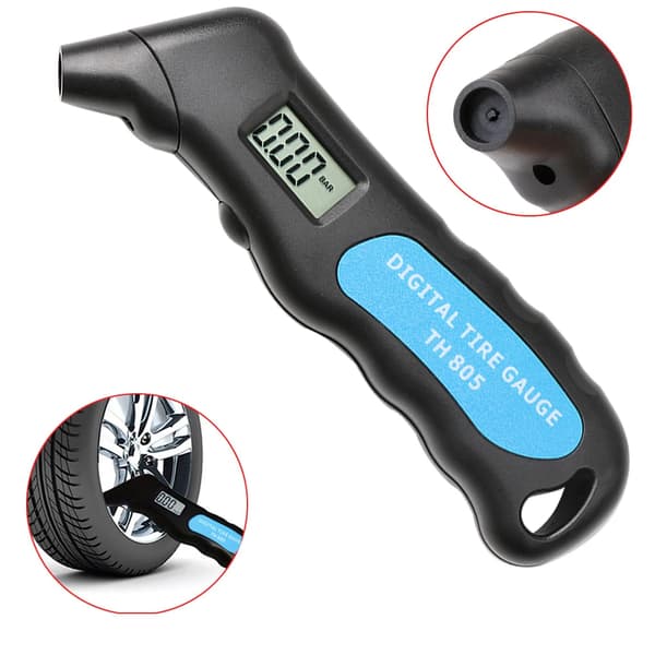 Digital Däcktrycksmätare Bil Cykel Lastbil LCD Meter Testare Däckmätare