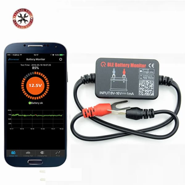 2022 Nyeste Bluetooth 12V Batteriovervåker Bilbatteri Analysator Test For Android IOS Telefon