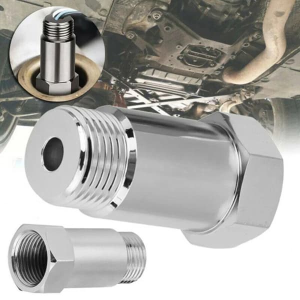 Bil Oksygensensor Adapter Lambda O2 18*1.5mm Rustfritt Stål Universal Forlengelsesfilter Oksygensensor Kobling Forlenger Spacer