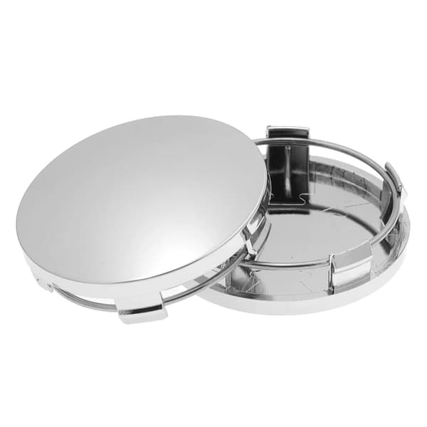 4 stk./lot Universal 60 mm hjulcenterkapsel hjulfælg nav skive dæksel eftermontering dekoration biltilbehør styling sort sølv