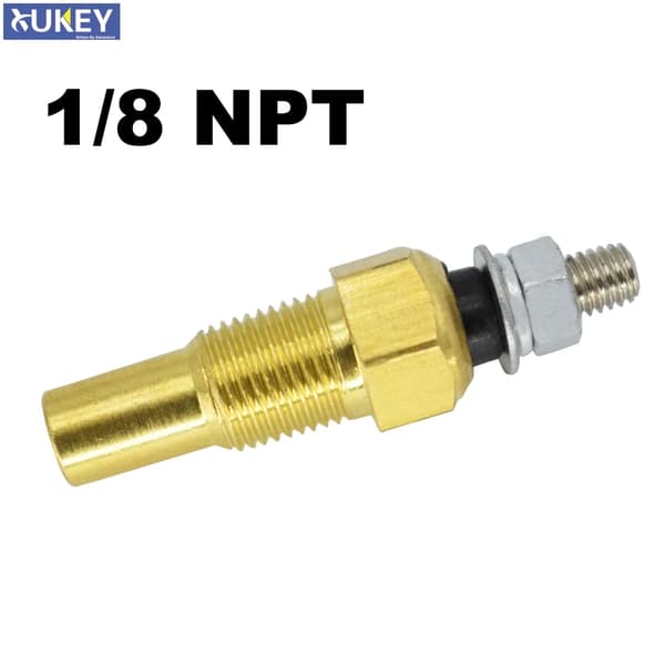 Olje Vanntemperatur Temp 1/8 NPT Sensor Enhet Sender Elektrisk Måler Universal