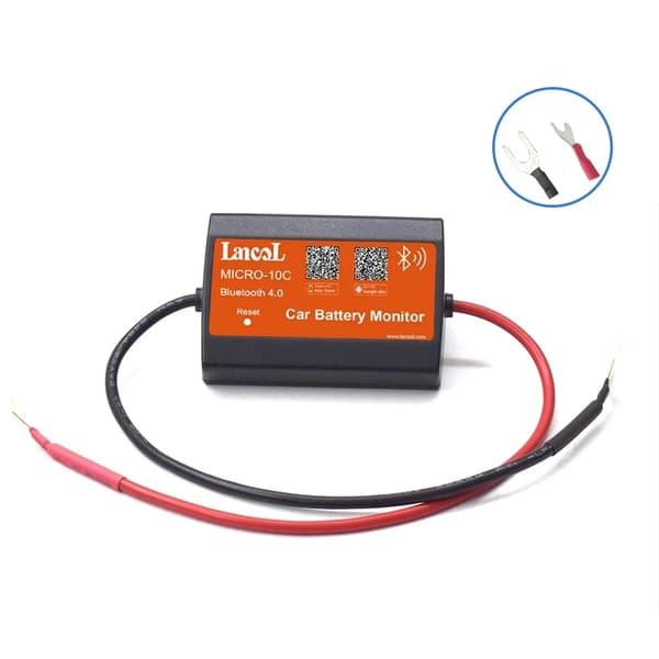Batteriövervakare Bluetooth MICRO-10 C D Ny Version Bluetooth 12V Bil Voltmeter Övervakningstestare Telefonvisning för Bil
