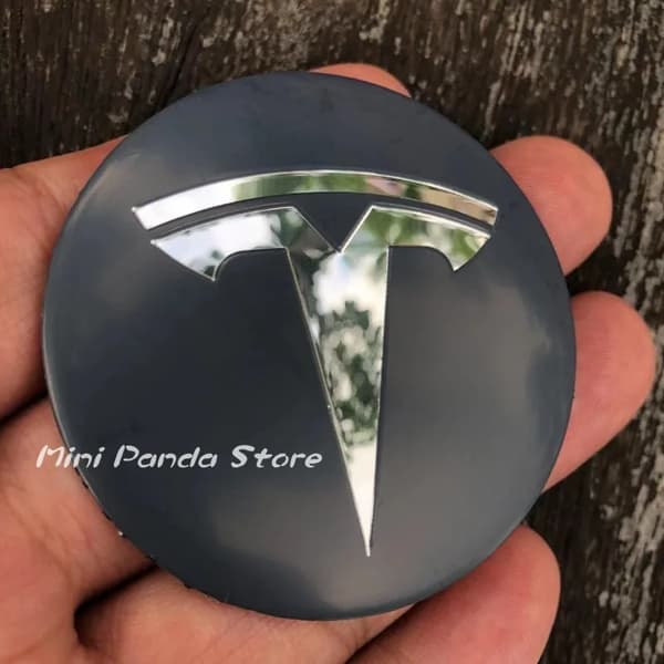 4 st Bil Hjulcentrum Nav Kapslar Skydd Dekaler för Tesla Model 3 Y S X