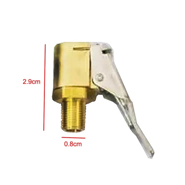 6/8mm Bil Däckventil Klämma Pump Munstycke Solid Mässing Snabbkoppling Inflationskontakt Luftchuck Inflator Pump Adapter