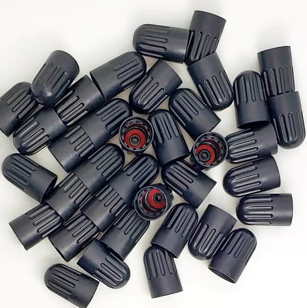 50 st Lång / Gråsvart Plast TPMS Ventilkåpa För TR20008 TPMS Ventilstam