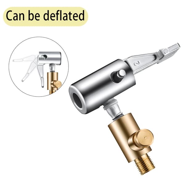 1 st Bärbar Uppblåsbar Pump för Bildäck Luftchuck Kompressor Däckpump med Barbanslutning för Slangreparation