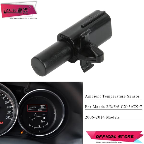 Bil Utomhus Lufttemperatursensor För Mazda 2/3/5/6 CX-5 CX-7 2006 2007 2008 2009 2010 2011 2012 2013 2014