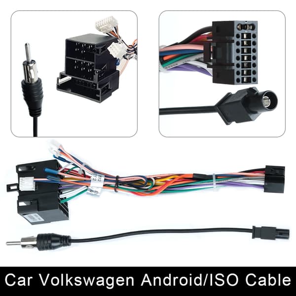 Virtaliitin 2 Din Auto Android Radio Kaapeli Universaali