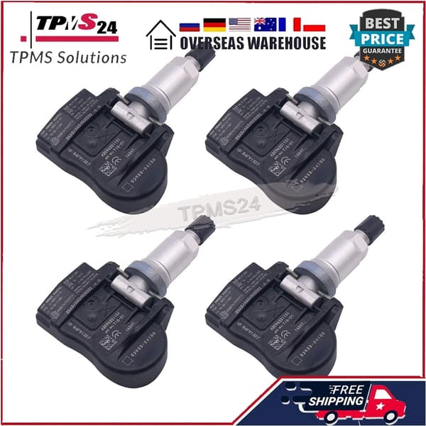 4 ST TPMS Däcktryckssensor 52933-D4100 För 2017 2018 2019 KIA Optima Sportage Sorento Genesis Ioniq 52933D4100 52933-D9100