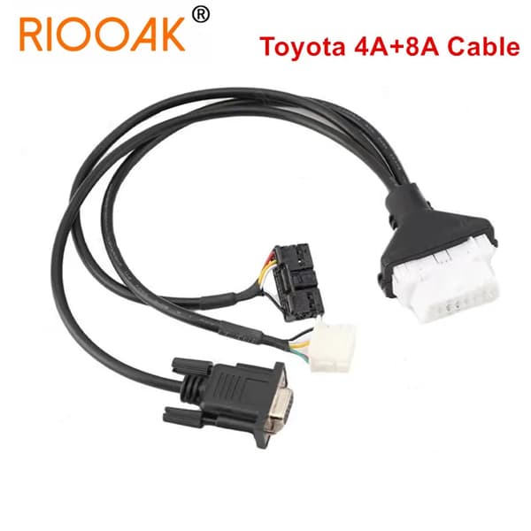 4A och 8A Kabel 2 i 1 Direktprogrammeringskabel för Toyota 4A 8A Fjärrprogrammering Fungerar För Autel GBox X300 DP PAD2