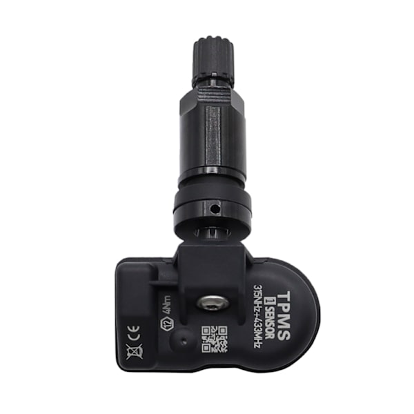 TPMS universal programmerbar dæktrykssensor universal 315-433MHz dual-frekvens sort metal~0448