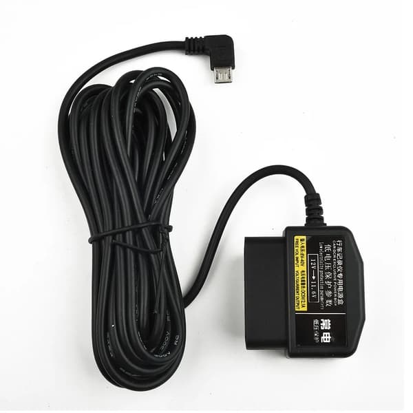Biladapterkabel Micro USB-laddare 16-Pin OBD2 Port DIY Hane Kontakt