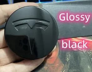 4 st För Tesla Model 3 S X Y 56MM Grå Navkapslar Emblem Badge Logo