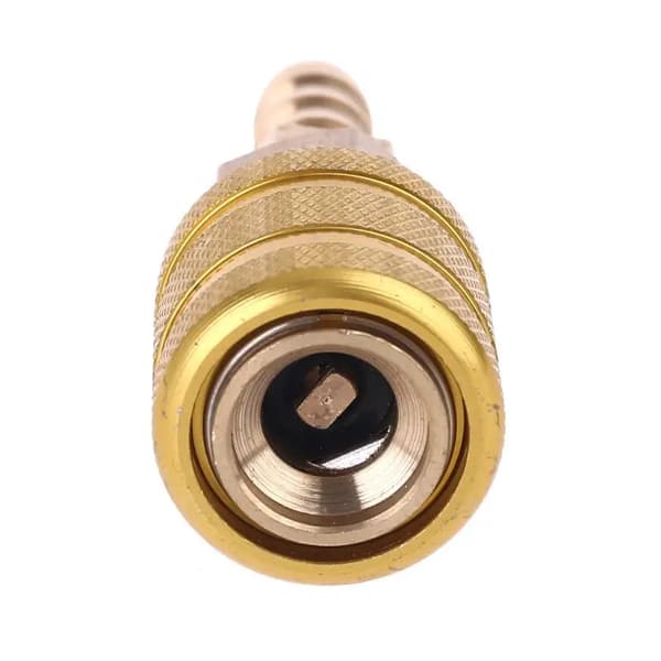 Däckventilklippspumpmunstycksklämma 8 mm Solid Mässing Snabbkoppling Inflationskontakt Luftchuck Inflatorpumpadapter