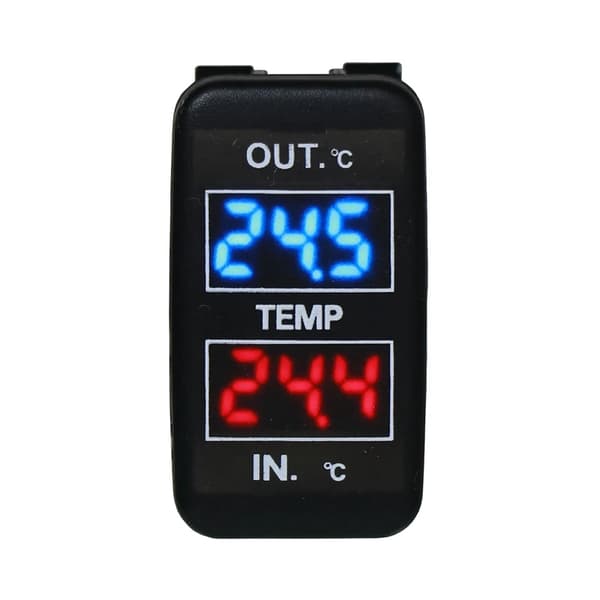 Dobbelt temperaturdisplay inde i og uden for bilen, dobbelt temperatursensor til Toyota Corolla Reiz Prado Prius